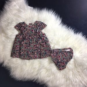 Baby Zara floral corduroy dress 1-3 months